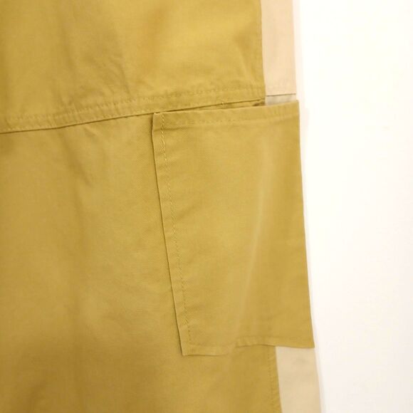 Zara Two Tone Wide Leg Pants Womens Size Medium 30 X 30 Cargo 100% Cotton Spring - Picture 5 of 11